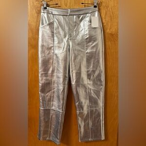 Super cool silver pants Size M NWT Avec Les Filles. Brand new